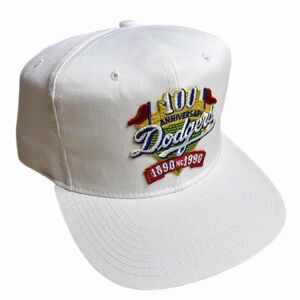 Vintage 1990 LA Dodgers New Era 100 Year Anniversary Twill Snapback Hat